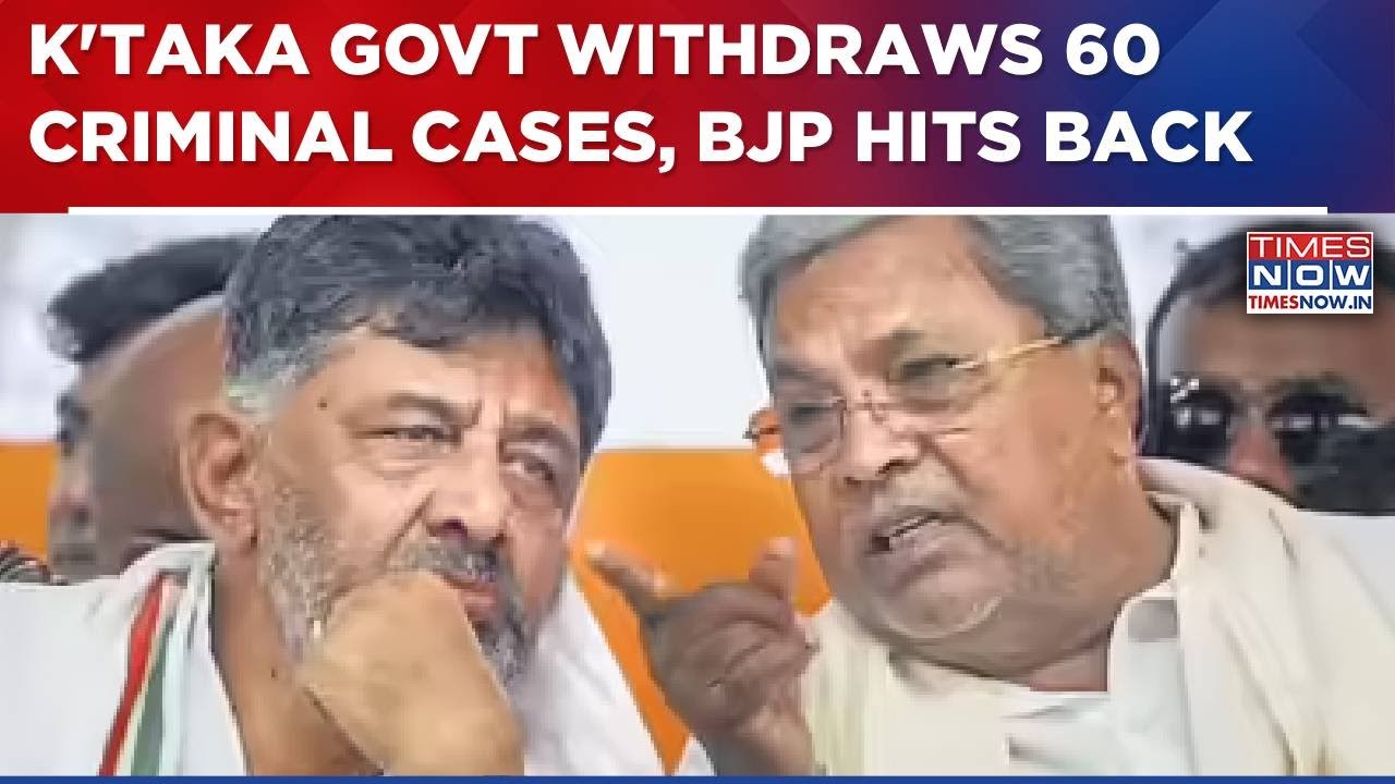 Karnataka Govt Withdraws 60 Criminal Cases, 11 Linked To DK Shivakumar's Supporters; BJP Hits Back