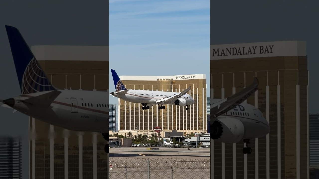 *NFL charter* United Boeing 787-9 Dreamliner lands at Las Vegas (LAS) | N17963 #planespotting #KLAS