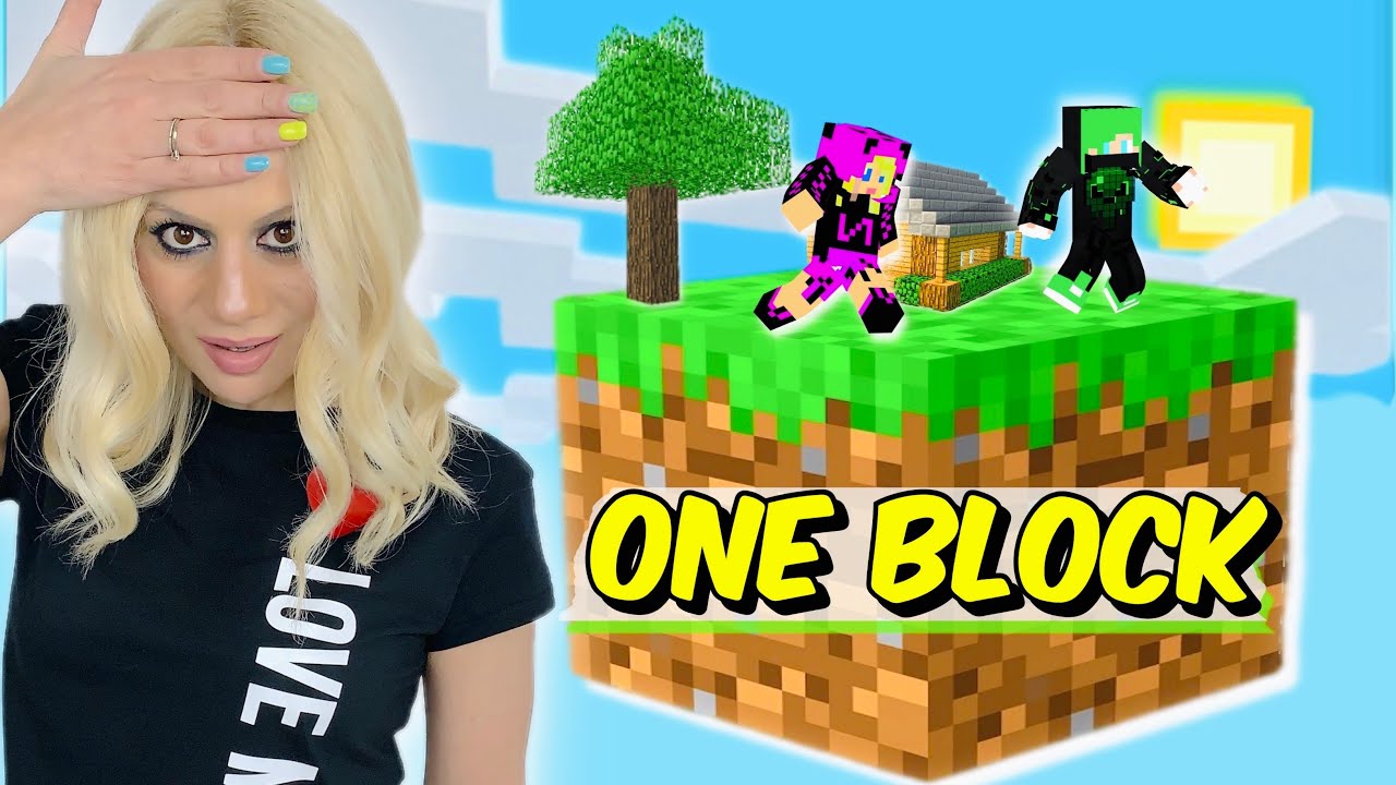 ONE BLOCK ΧΤΙΖΟΥΜΕ ΣΤΟΝ ΟΥΡΑΝΟ **NOOBAKI** MINECRAFT Let's Play Kristina @FamousGamesToli