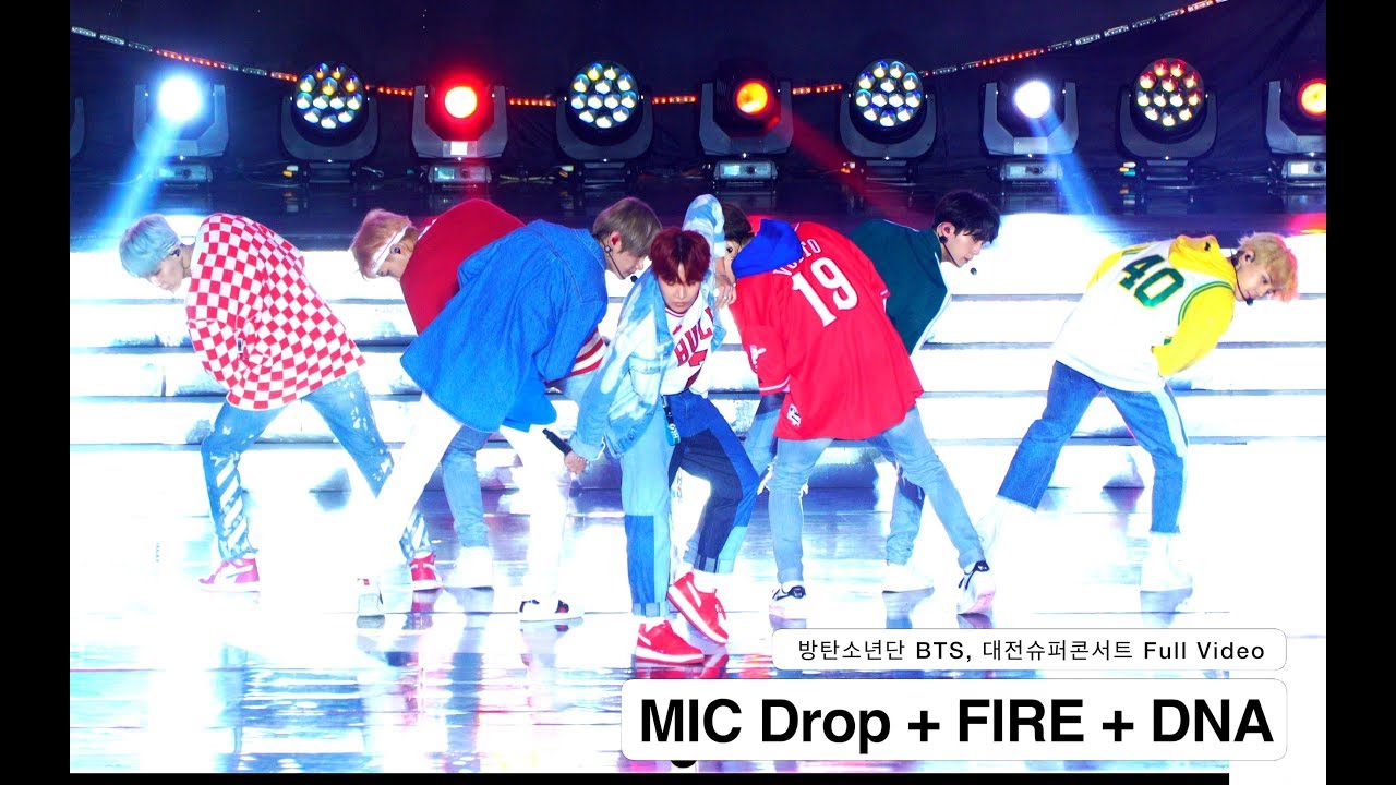 방탄소년단 BTS [4K 직캠]MIC Drop + FIRE + DNA ,대전슈퍼콘서트 풀캠@170924 락뮤직