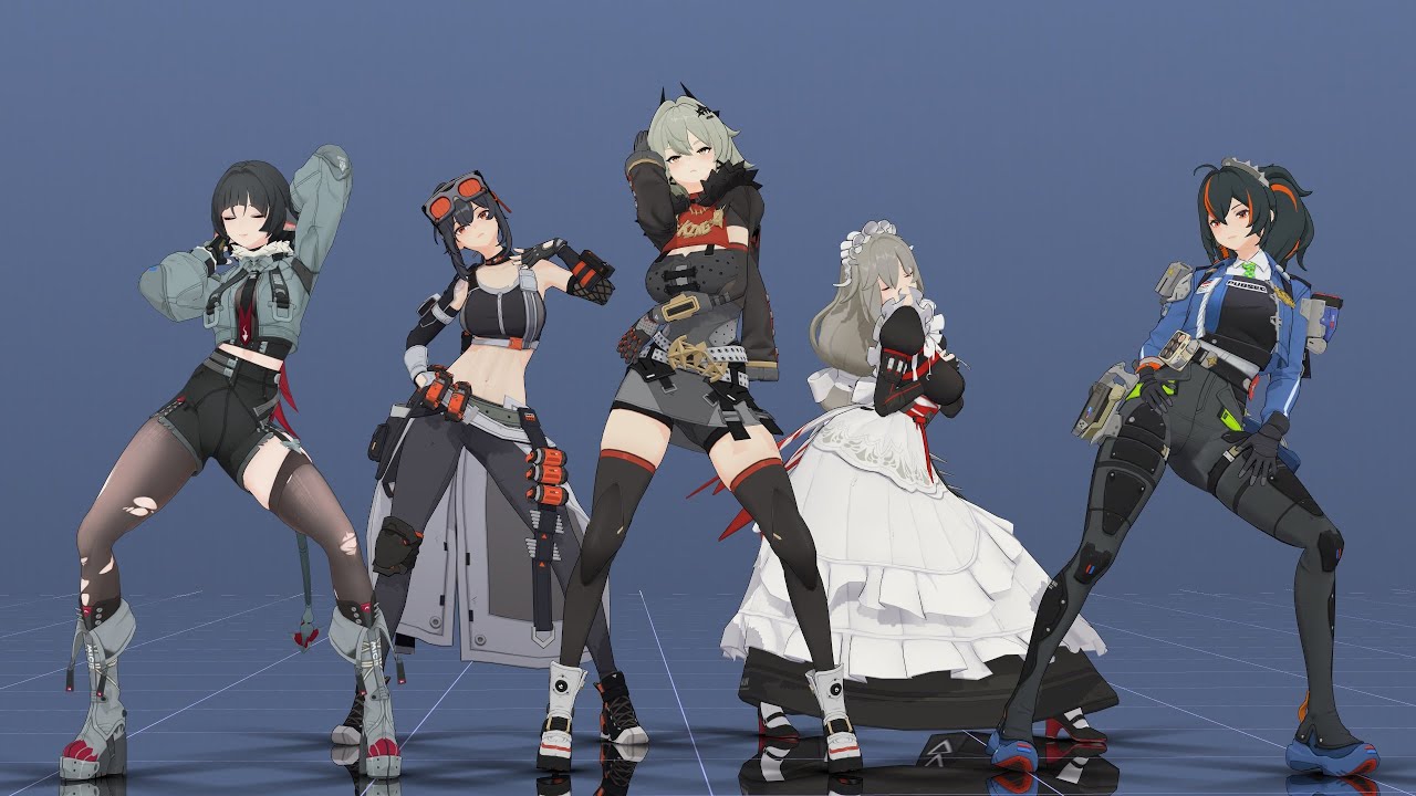 [Zenless Zone Zero MMD] JANE & ZHU YUAN & GRACE & Alexandrina  & CAESAR  - The Edge