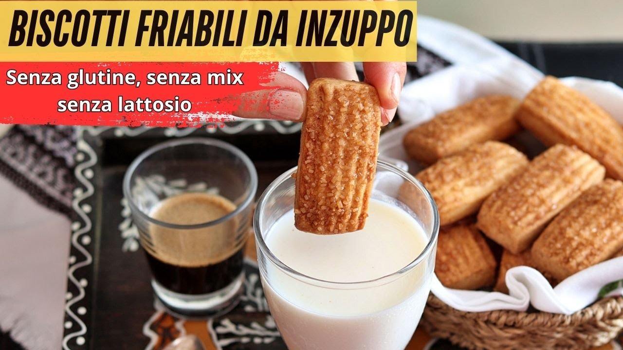 Biscotti rigati da inzuppo senza glutine e senza lattosio