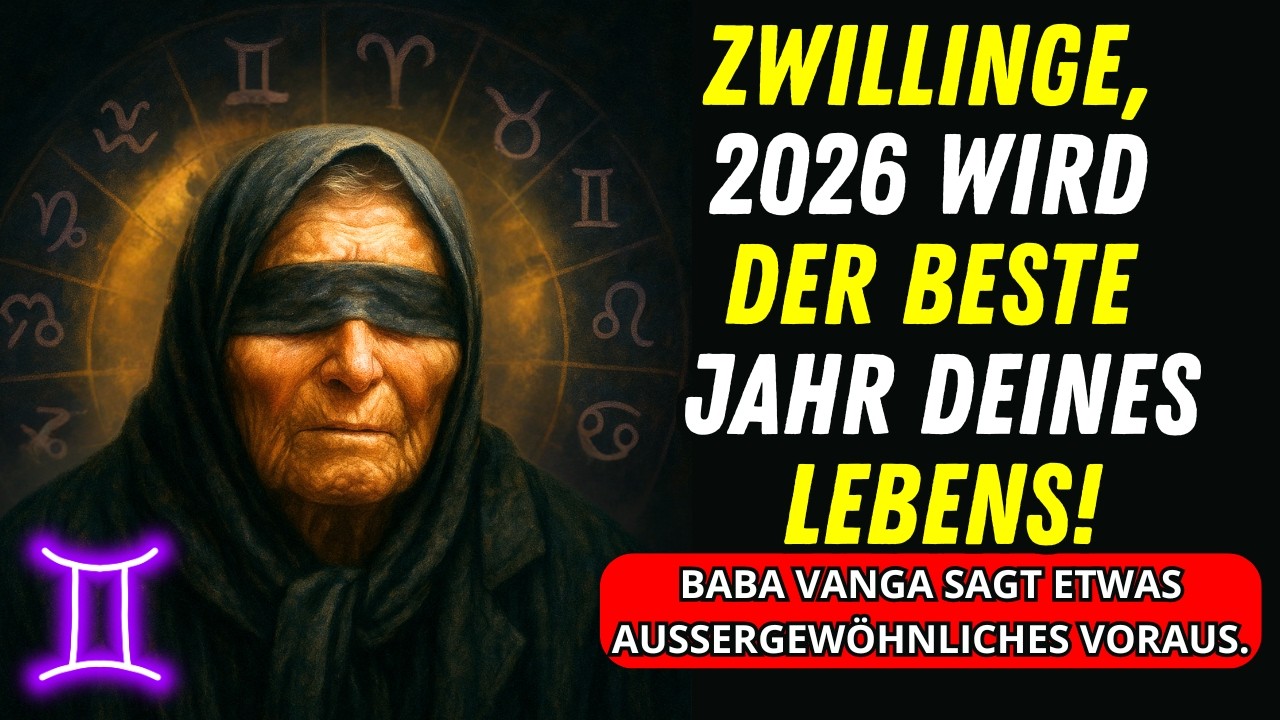 Zwillinge, 2026 wird das beste Jahr Ihres Lebens! Baba Vanga erklärt Ihnen warum.