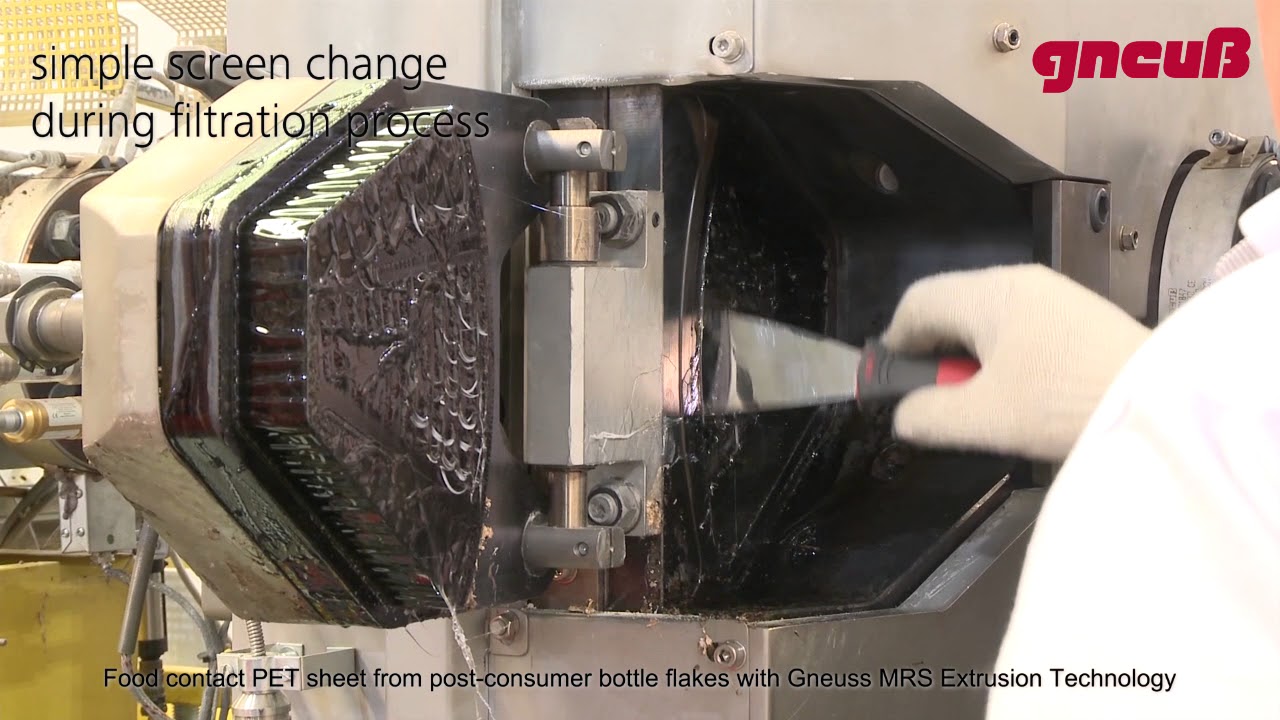 Gneuss MRS extruder in PET Thermoforming sheet manufacture
