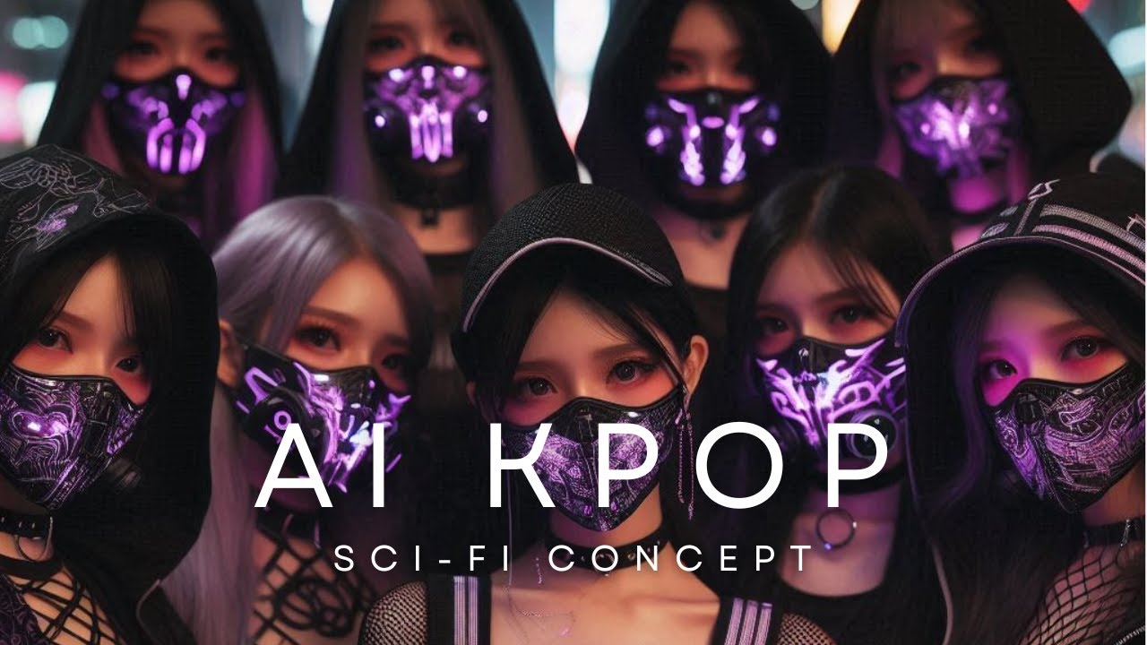 creating a sci-fi cyberpunk ai kpop girl group