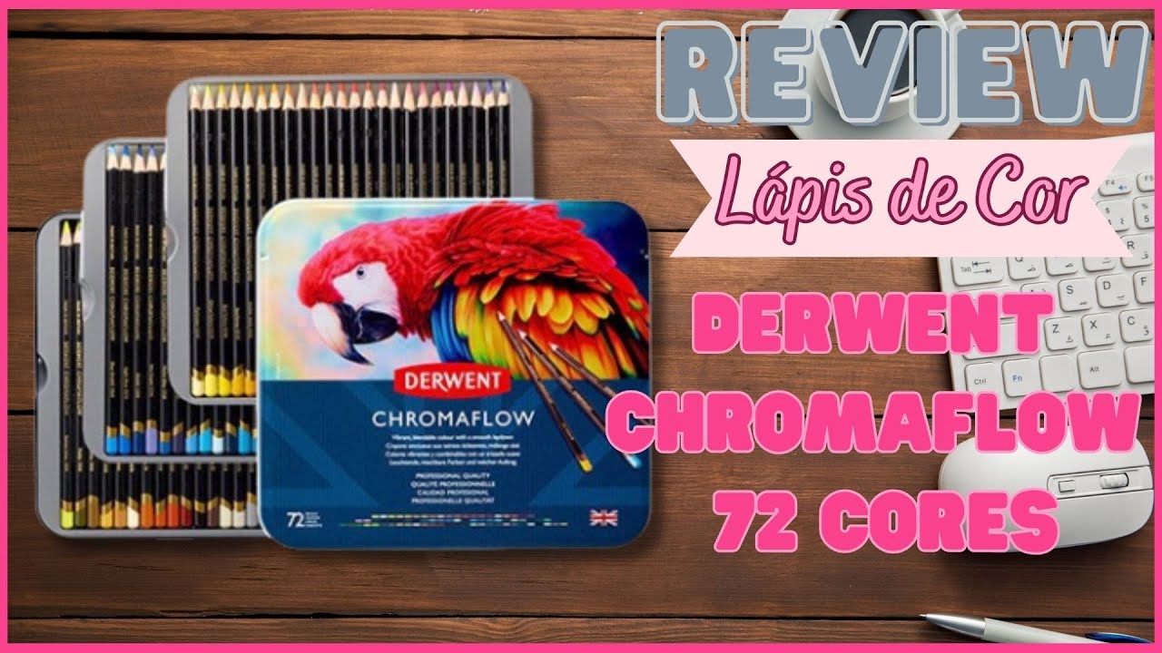 DERWENT CHROMAFLOW 72 CORES - Resenha completa #resenha #review #lapisdecor #coloredpencil