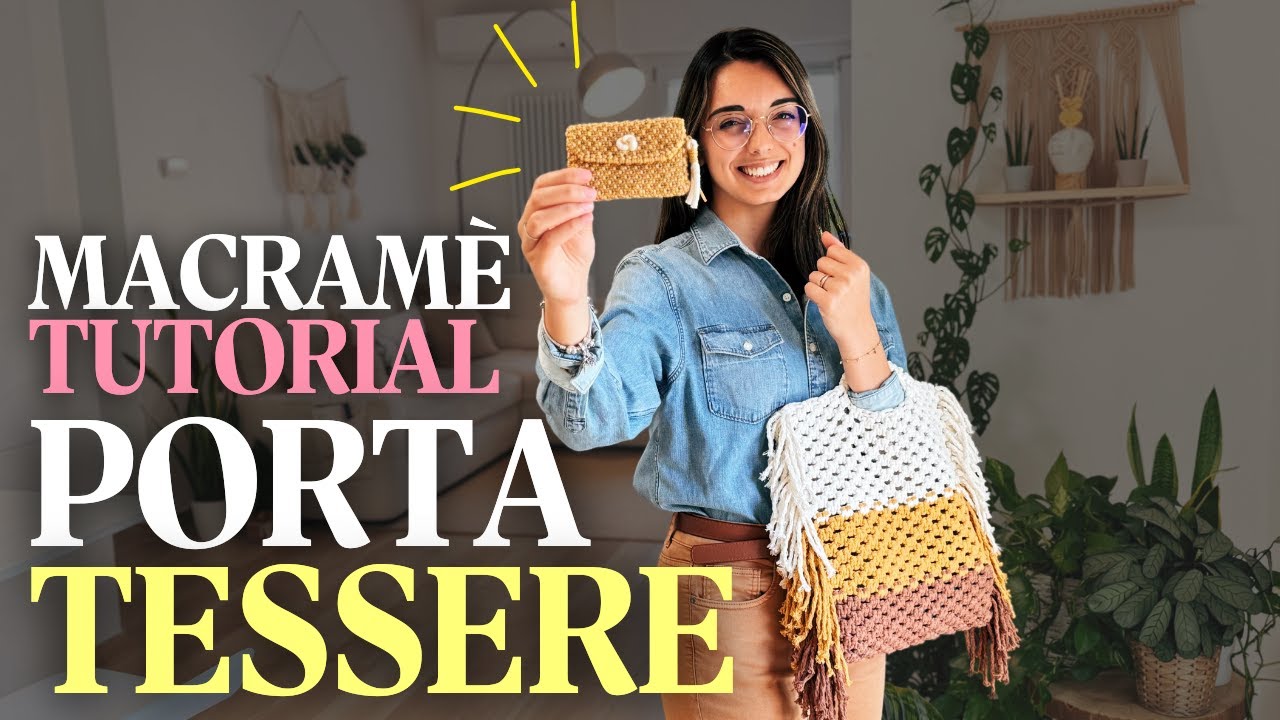 Regalati un portafoglio (fai da te) | Tutorial Facile di Macram&egrave; ✨💌