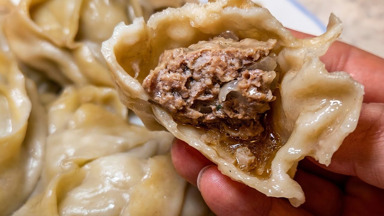 Juicy Manti Recipe🥟 Perfect Dough for Manti 🥟 Khinkali, and Dumplings