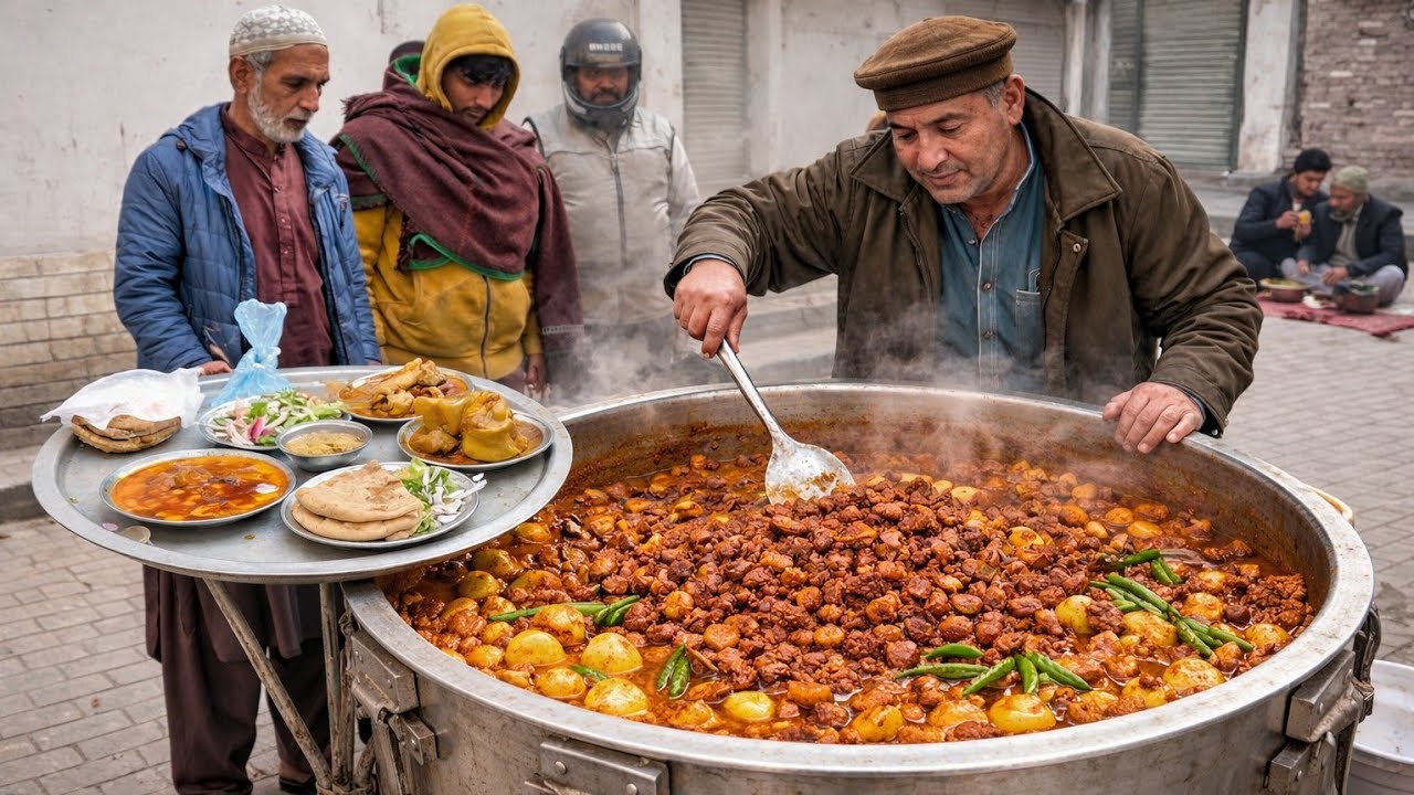 Rainy Day Afghan Feast | Pilau, Paratha & Ashak in the Rain