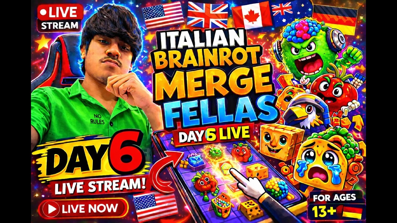 😱 Italian Brainrot Merge Fellas NEW UPDATE Live Gameplay | Day 6 Live 2 Stream