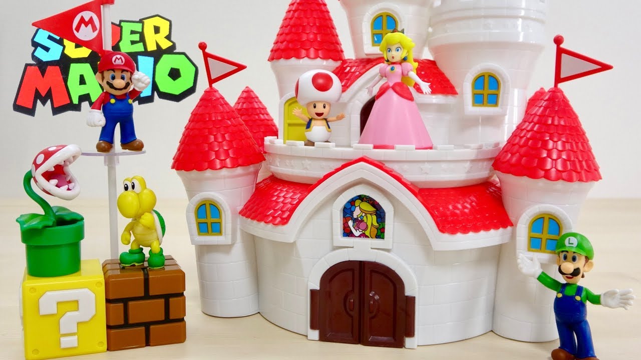 スーパーマリオフィギュアコレクション 仕掛けは無いがとにかく可愛い♪ピーチ城をレビュー