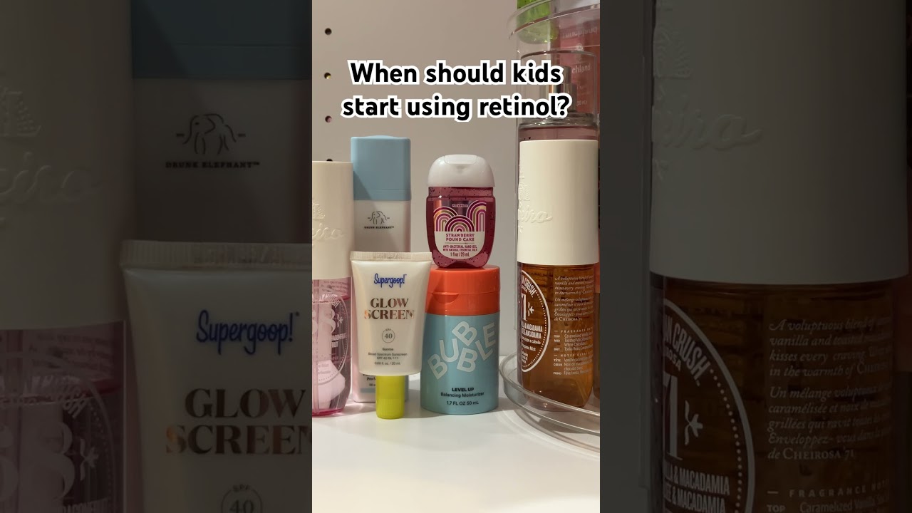 When should kids start using retinol? #skincare