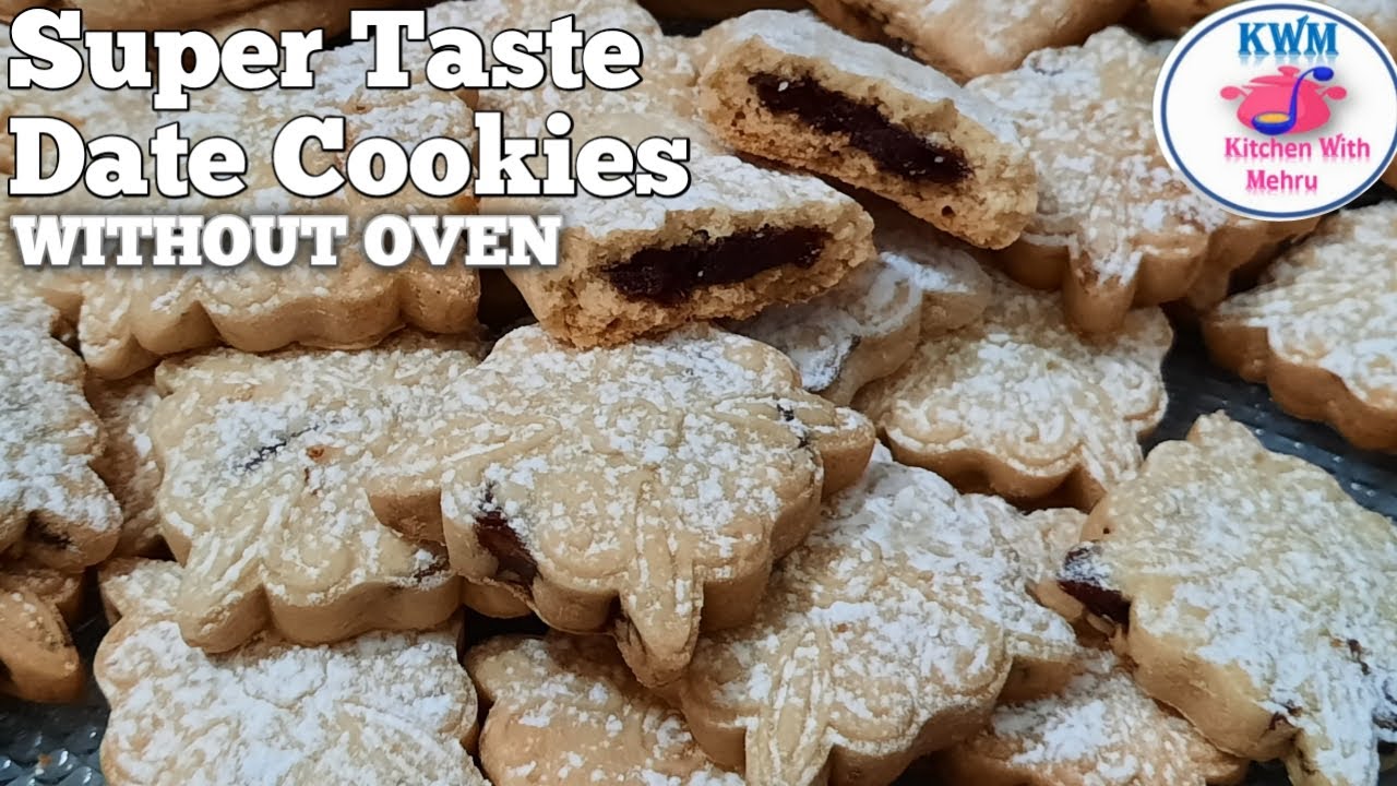 Super Taste Date Cookies Recipe by Kitchen With Mehru, Simple & Yummy Date Cookies Recipe At Home.