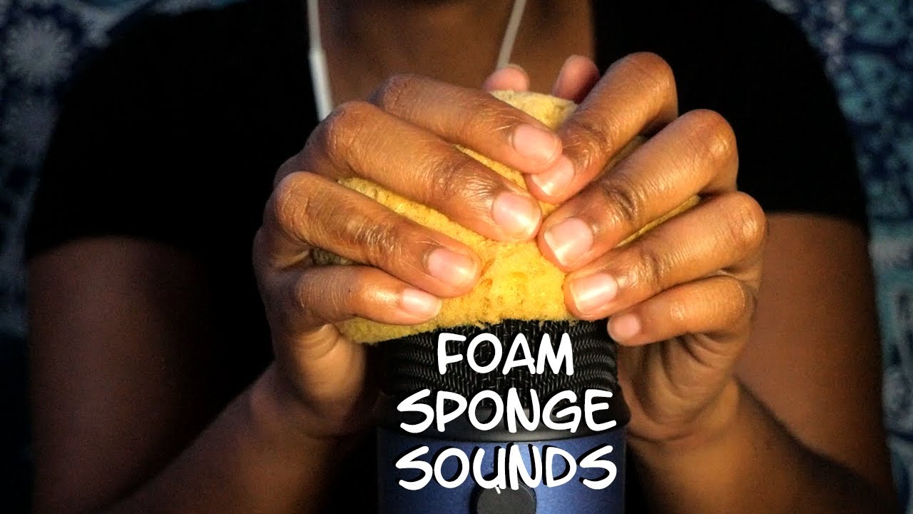 ASMR | Relaxing Foam Sponge Sounds, Mic Rubbing, Sponge Tapping, Scratching | No Talking