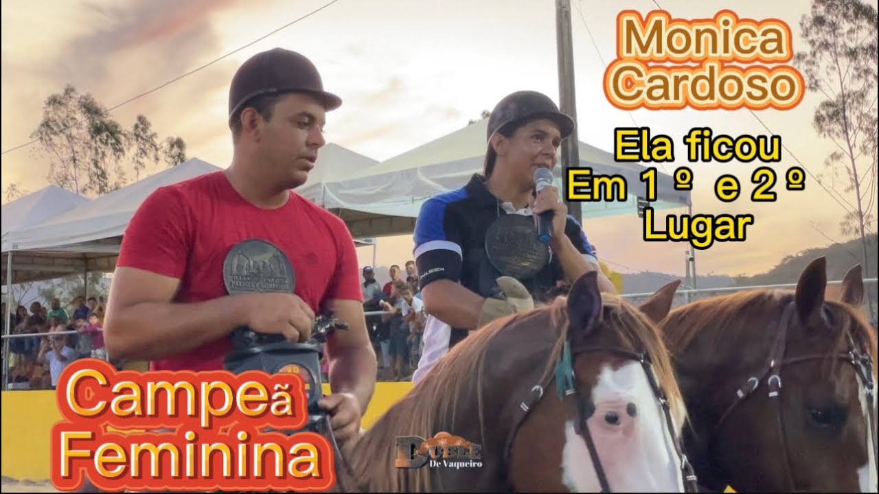 Vaquejada Palmery Soriano Final da Disputa Feminina, Mônica Cardoso Campeã e Reservado Campeã