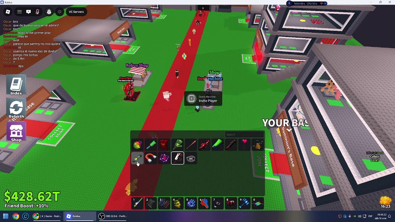 Tradeando en steal a brainrot y jugando el admin abuse