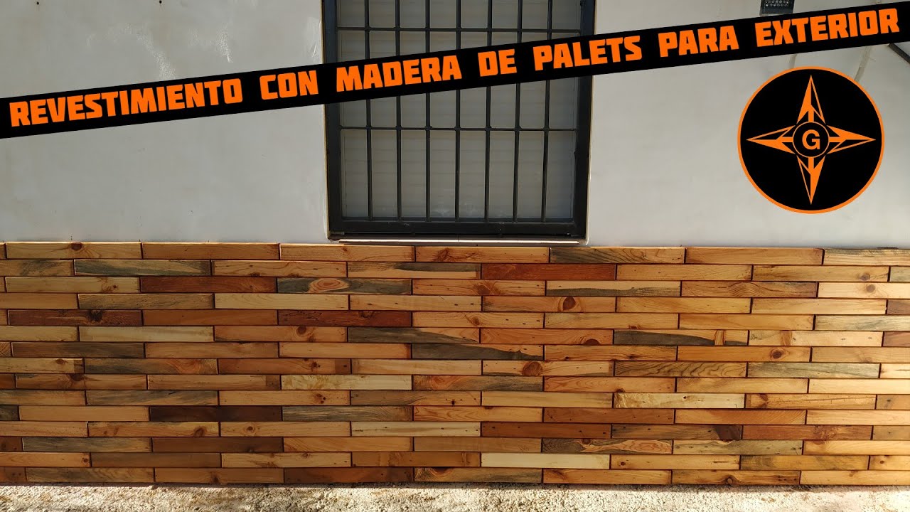 PALLET WOOD CLADDING FOR OUTDOORS