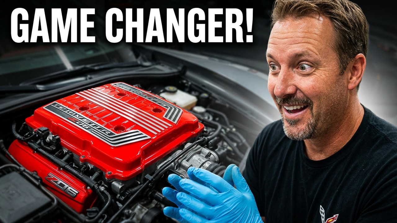 Corvette C7 Z06 Painted Supercharger Cover Torch Red