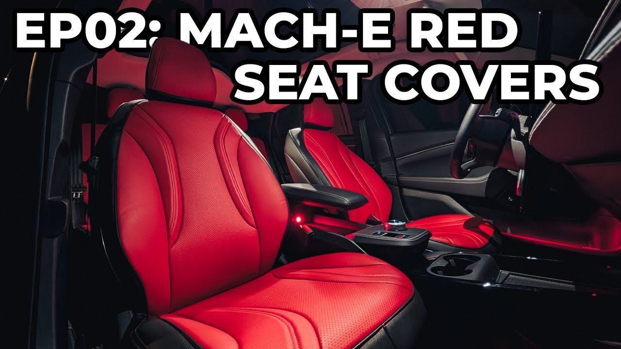 Red Seats In A Ford Mustang Mach E?! | Kustom Interior Install