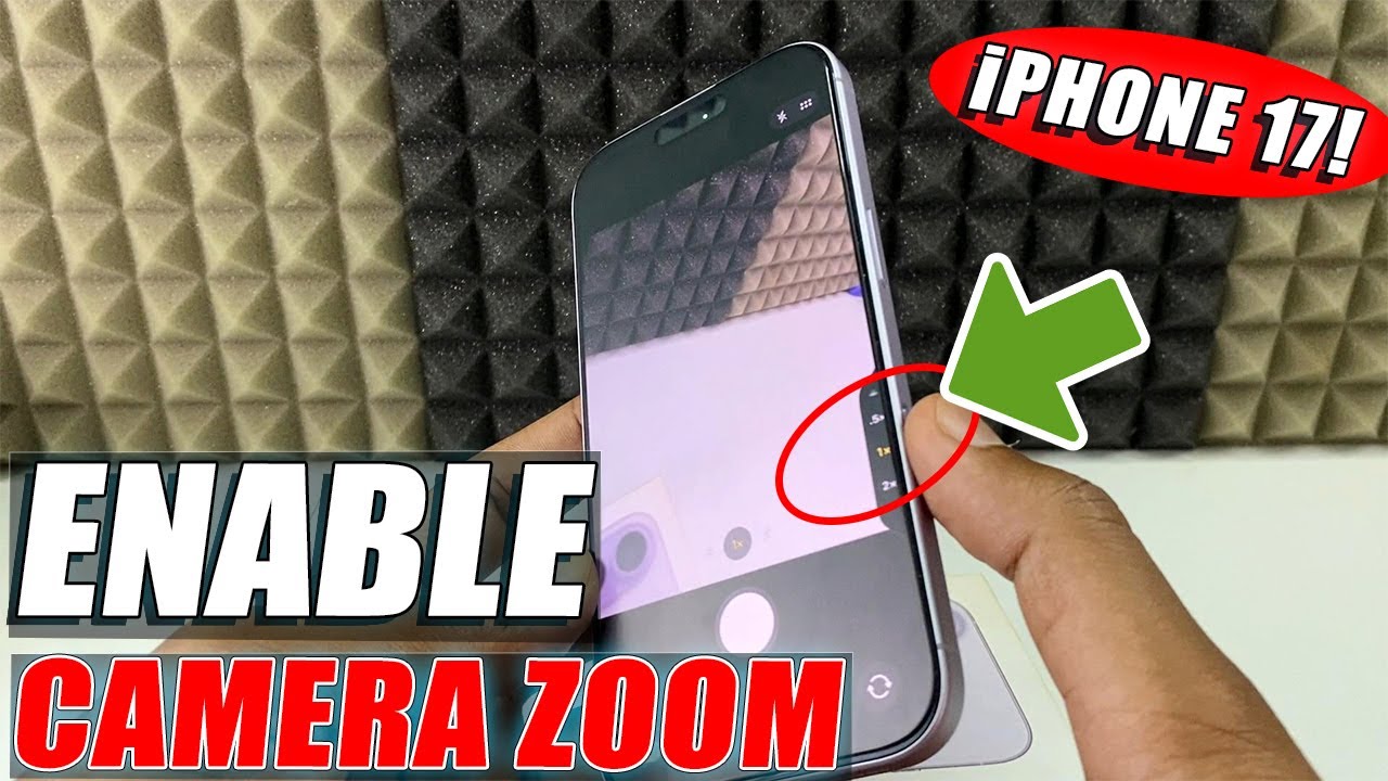 Как включить кнопку масштабирования камеры на iPhone 17/17 Pro Max?