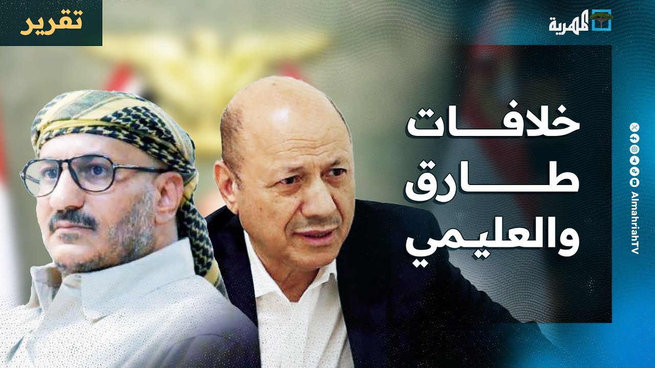 خلافات العليمي وطارق صالح تهدد مستقبل مجلس القيادة الرئاسي