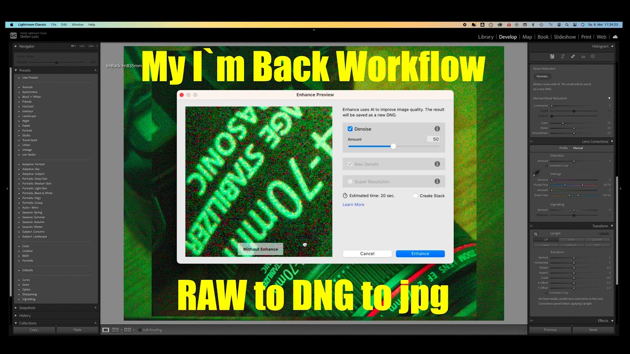I`m Back: my workflow from RAW over DNG to jpg