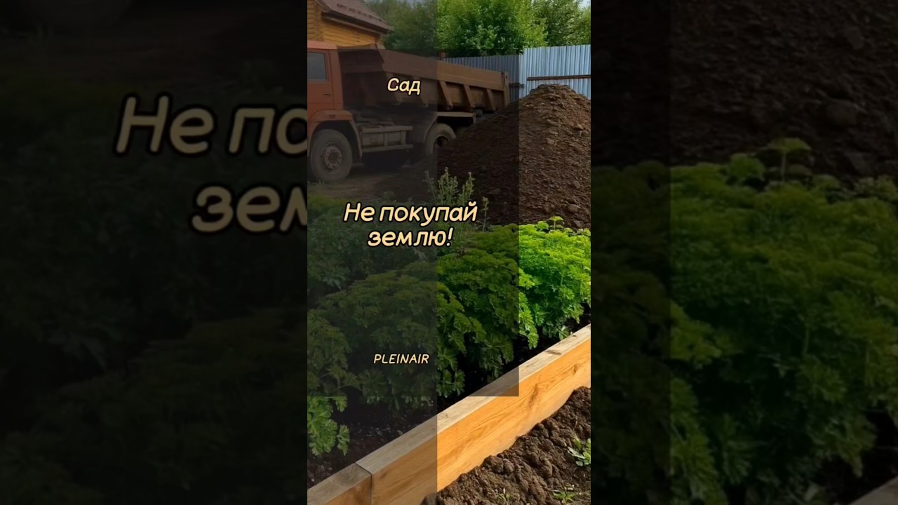 Не покупай чернозем для огорода❌ #дача #садоводничество #сад #огород #грядки