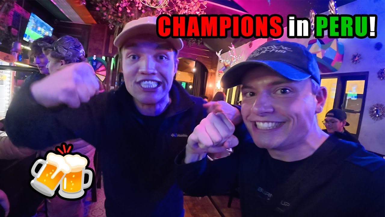 Beerpong-CHAMPIONS in PERU!🇵🇪🍺🪩 Von BRASILIEN nach PERU in Wild Rover Hostel! 🇵🇪✈️