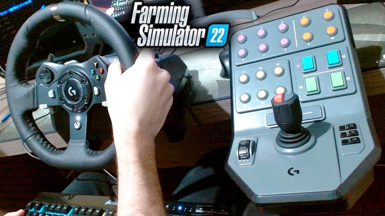 SIMULADOR DE MÁQUINAS PESADAS - LOGITECH HEAVY EQUIPMENT SIDE PANEL - FARMING SIMULATOR 22