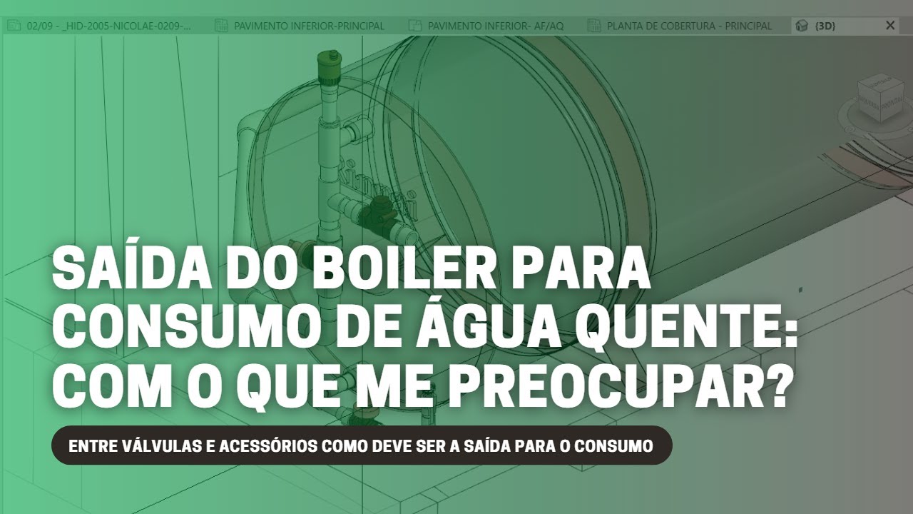 SAÍDA DO BOILER PARA CONSUMO DE ÁGUA QUENTE: O QUE DEVO ME PREOCUPAR?