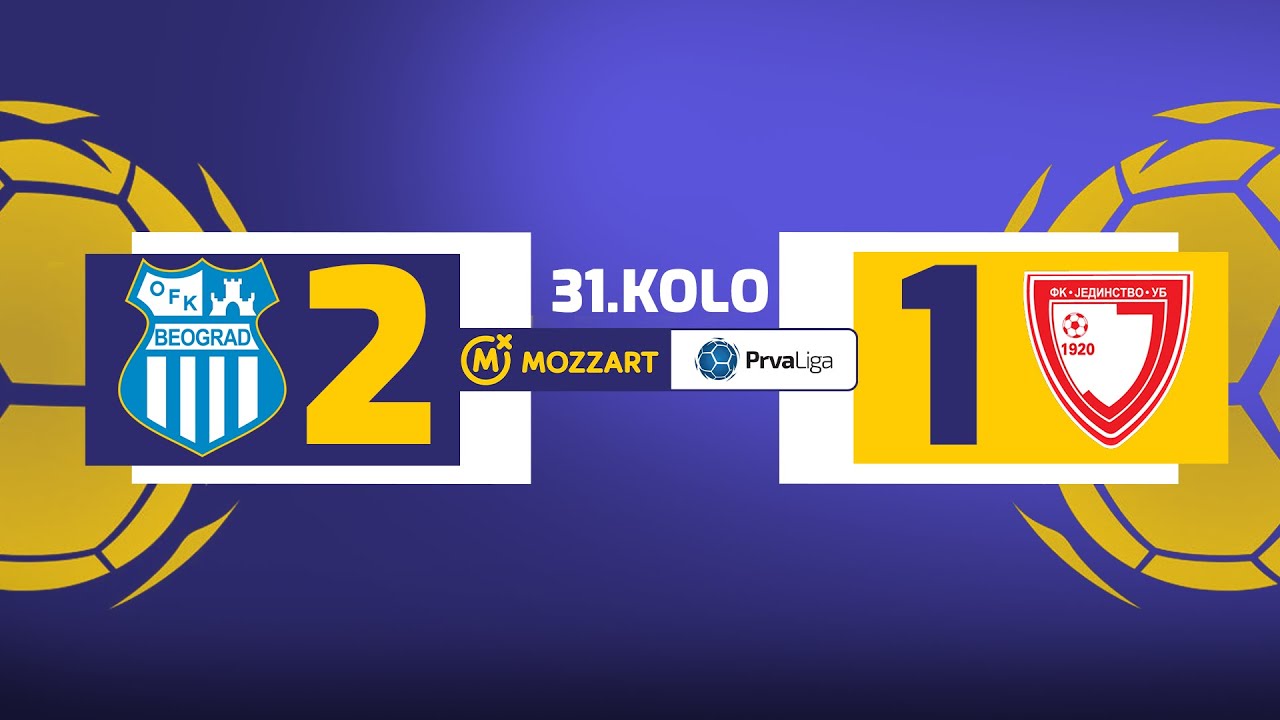 Mozzart Bet Prva liga Srbije 2023/24 - 31.Kolo: OFK BEOGRAD – JEDINSTVO 2:1 (0:0)