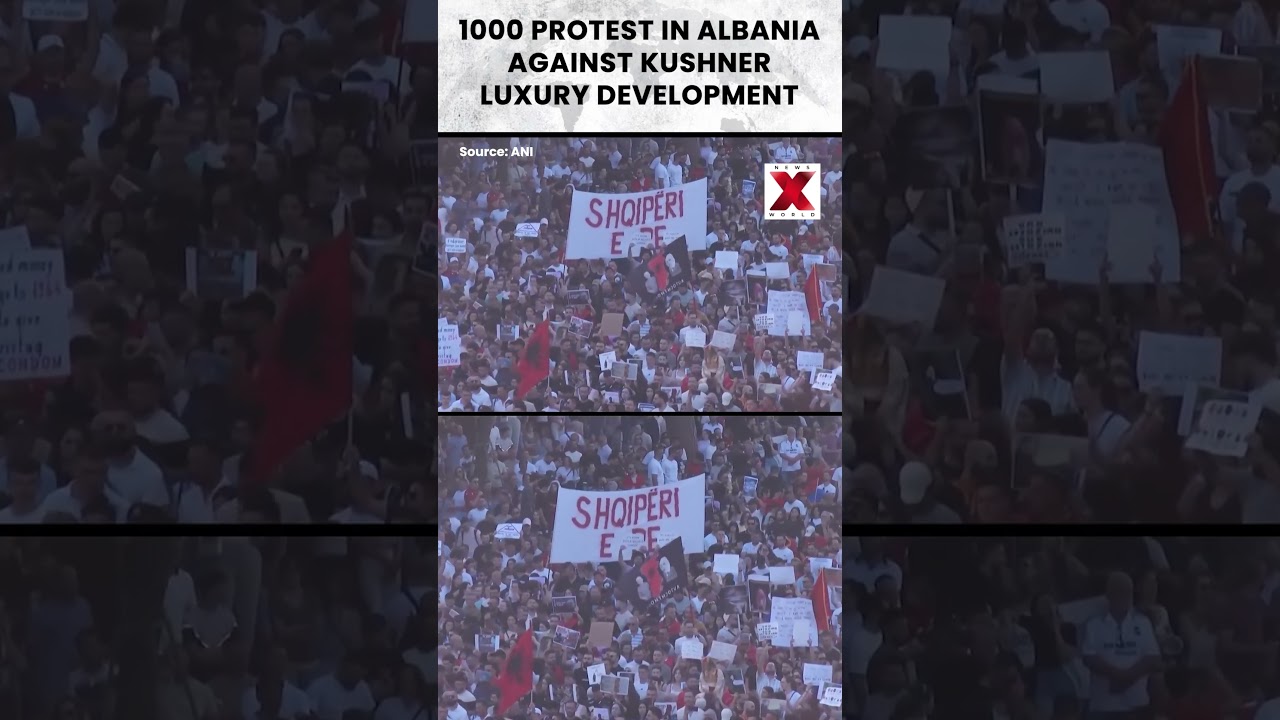 Albanians take to streets to protest against Kushner-linked luxury development