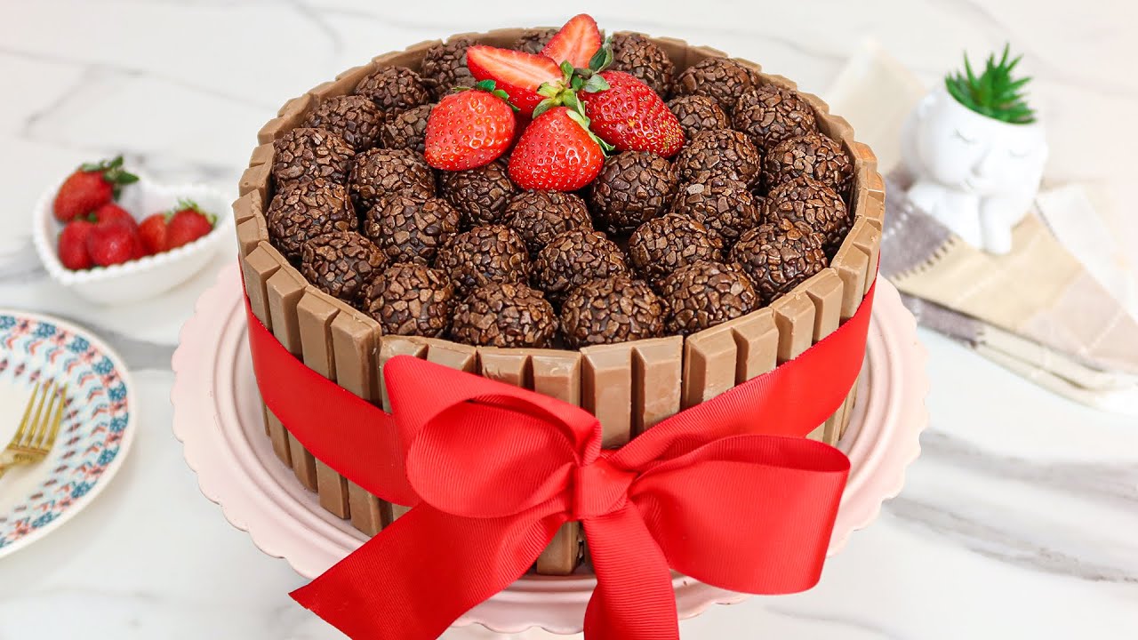 BOLO KITKAT PARA ANIVERSÁRIO | BOLO DE FESTA