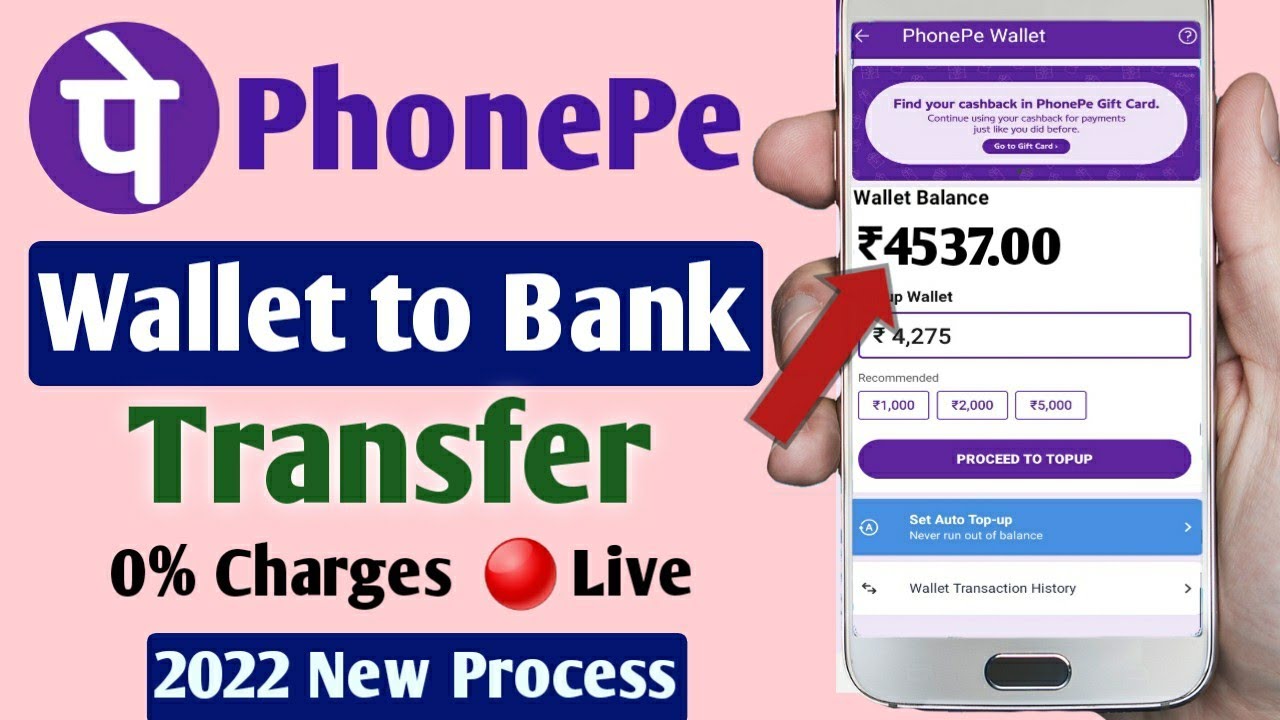 How to transfer your PhonePe wallet to a bank account 2023