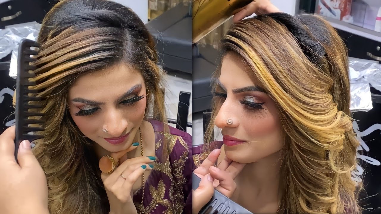 Party & Wedding Side Puff With Open Curls Hairstyles for Beginners | Open Curls Hairstyles