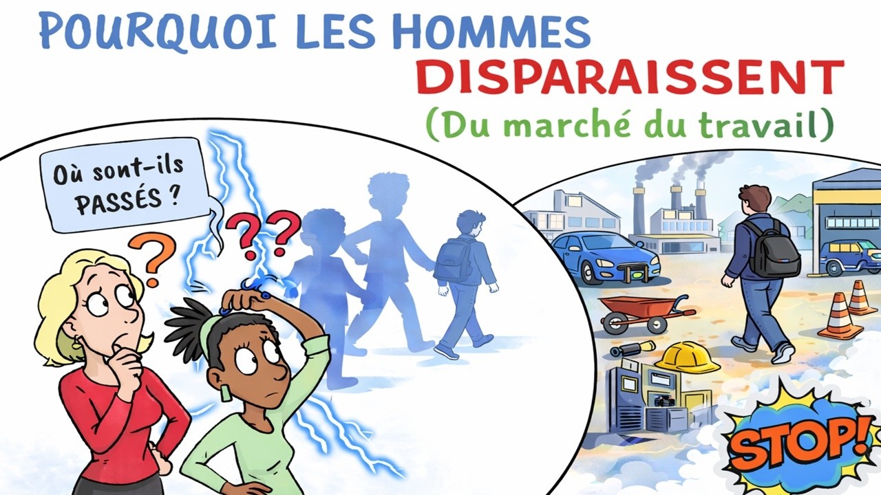 🚨 Pourquoi des MILLIONS d’hommes QUITTENT le monde du travail (et personne n'en parle) ⚠️