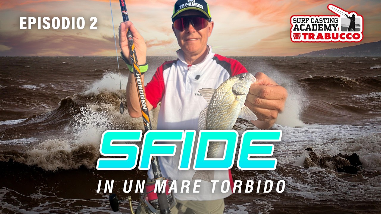 Pesca SURFCASTING PREDE in mare torbido | Surfcasting Academy S8E2 #trabuccofishing