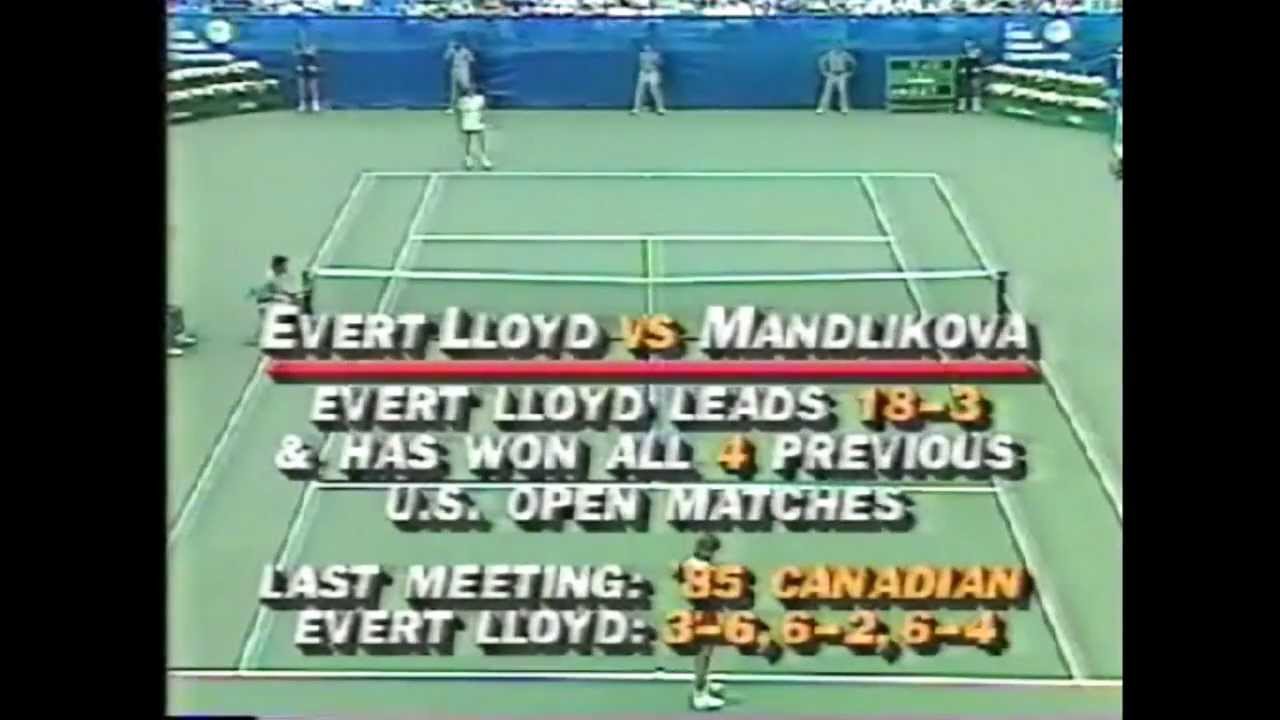 Chris Evert Lloyd vs Hana Mandlikova 1985 US Open 1/4