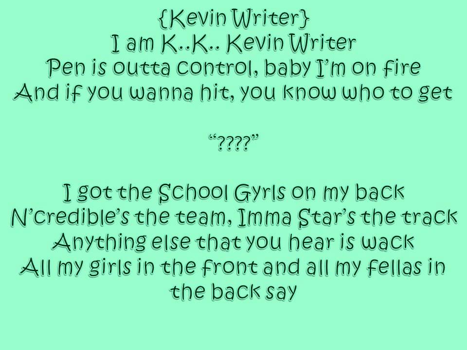 School Gyrls - Imma Star (lyrics)