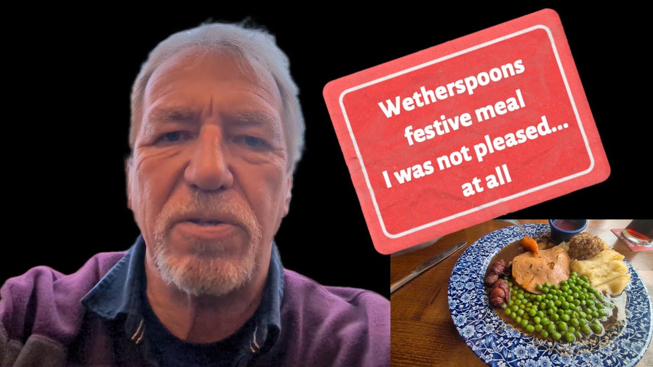 Я написала отзыв о праздничном ужине в сети пабов Wetherspoons на 2025 год.