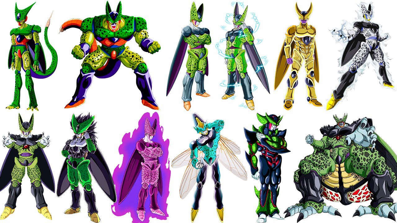 Todas las Transformaciones de CELL del 1 al 100