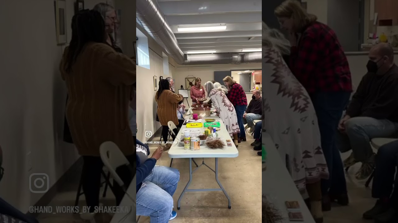 Pine Needle Basketry - Artist Demonstration - Cabarrus Art Guild #demo #artguild #basketmaker #art