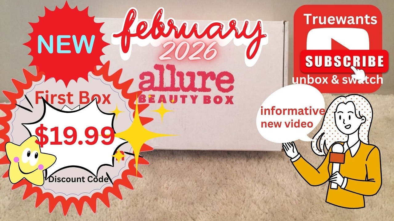 Allure February 2026 Beauty Box Unboxing + Swatches, Discounts & In‑Depth Breakdown