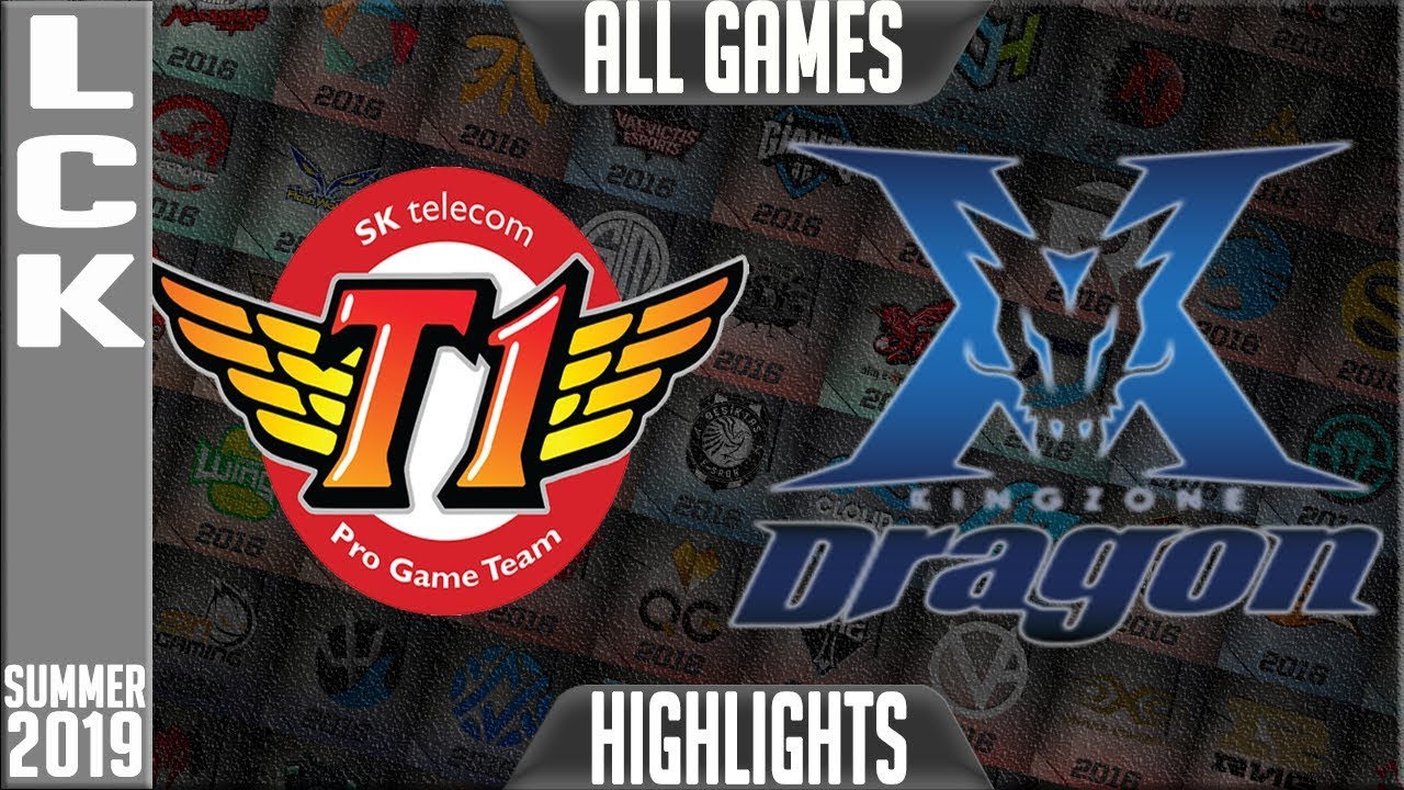 SKT vs KZ Highlights ALL GAMES |  LCK Summer 2019 Week 8 Day 1 | SK Telecom T1 vs King-Zone DragonX