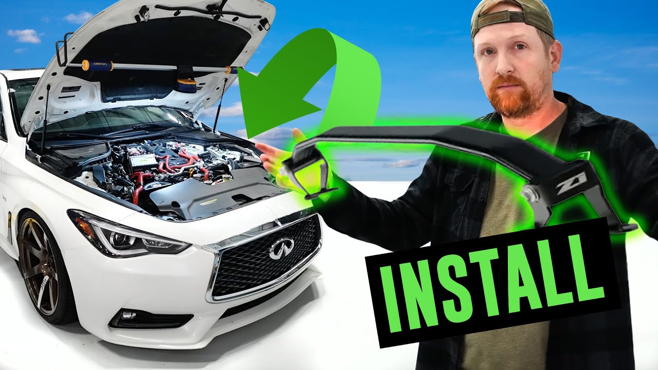 Установка распорки стойки Z1 Q60/G37 Coupe