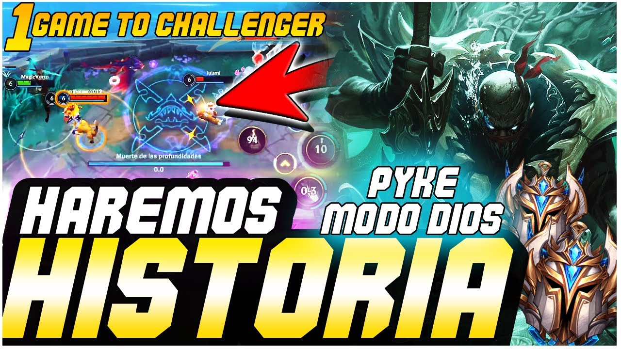 VAMOS A HACER HISTORIA!!! PYKE MODO DIOS EN WILD RIFT