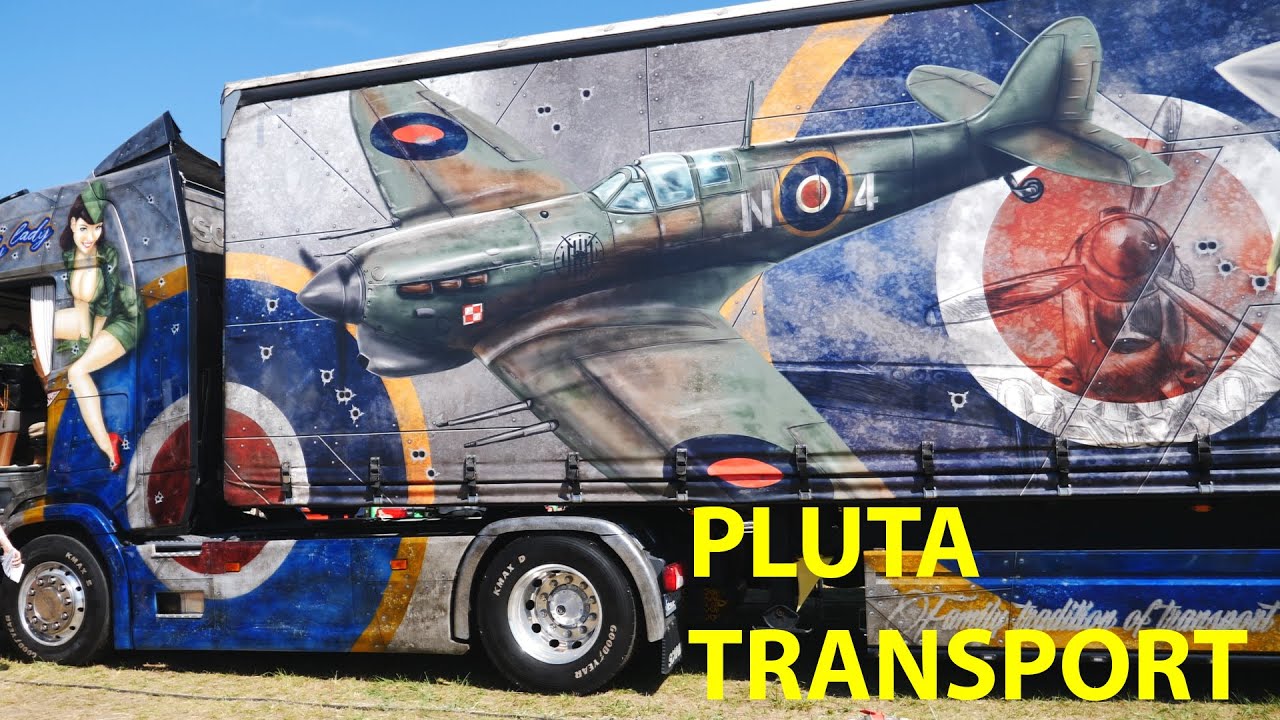 Nowo malowane ciężarówki Pluty na Master Truck Show
