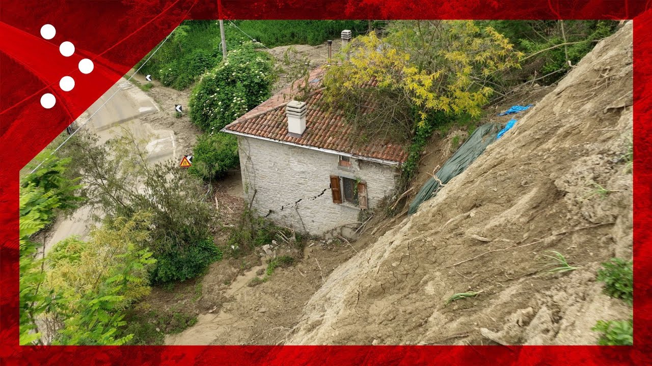 Alluvione in Emilia Romagna, frana incombe su una casa a Casola Valsenio