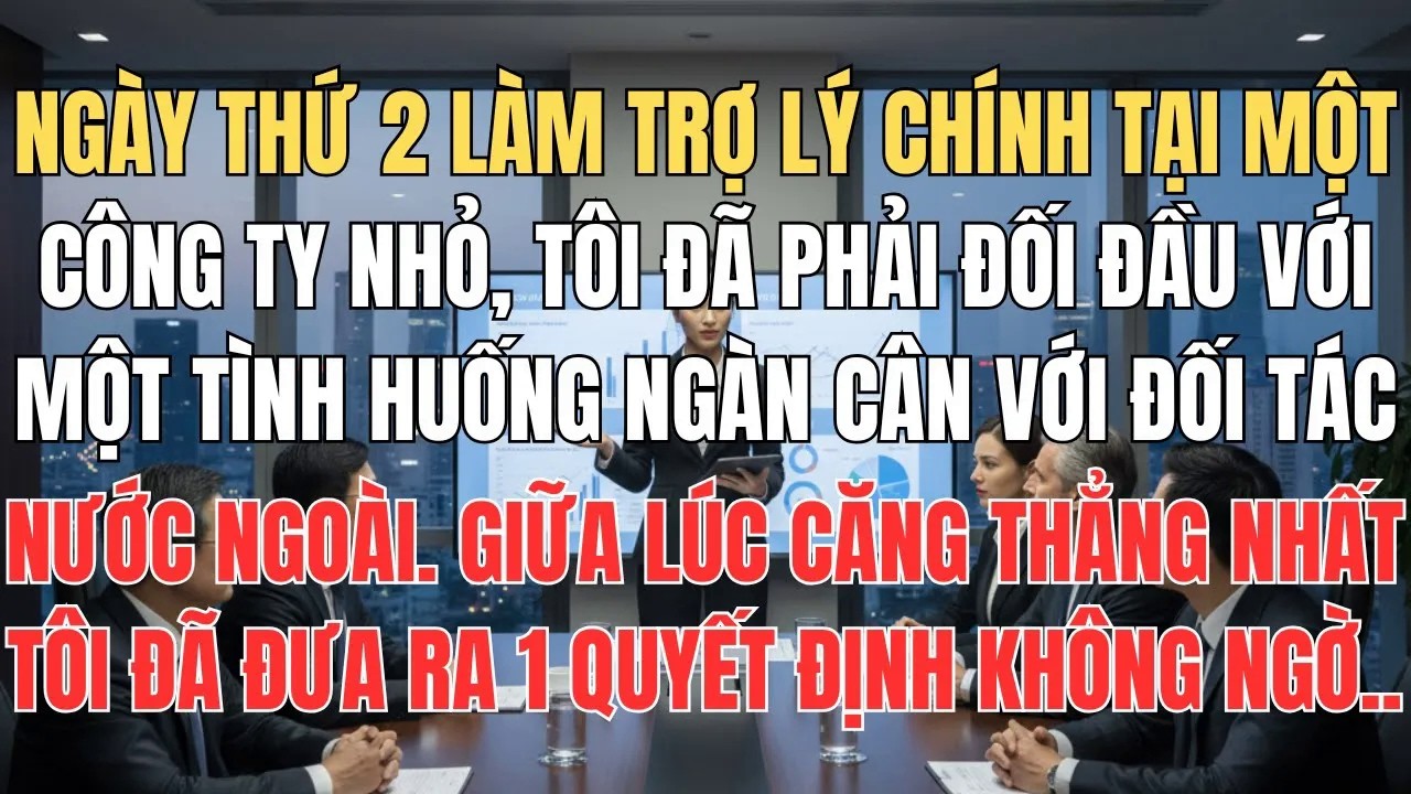 Ngày Thứ 2 Làm Trợ Lý Tôi Đã Phải Đối Đầu Với 1 Tình Huống Khó Xử Với Đối Tác Và Quyết Định Của Tôi
