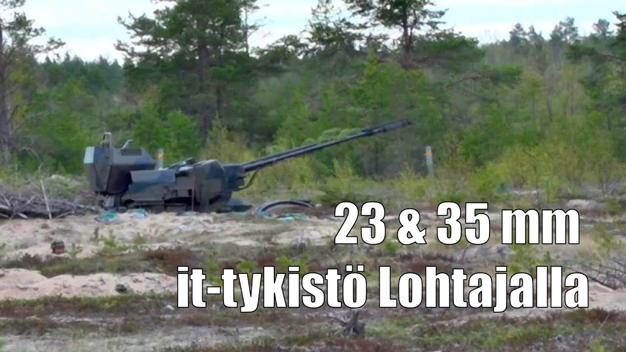 Ilmatorjuntatykistö harjoittelee Lohtajalla - 23 & 35 mm IT-tykit - ADEX Mallet Strike 1/24
